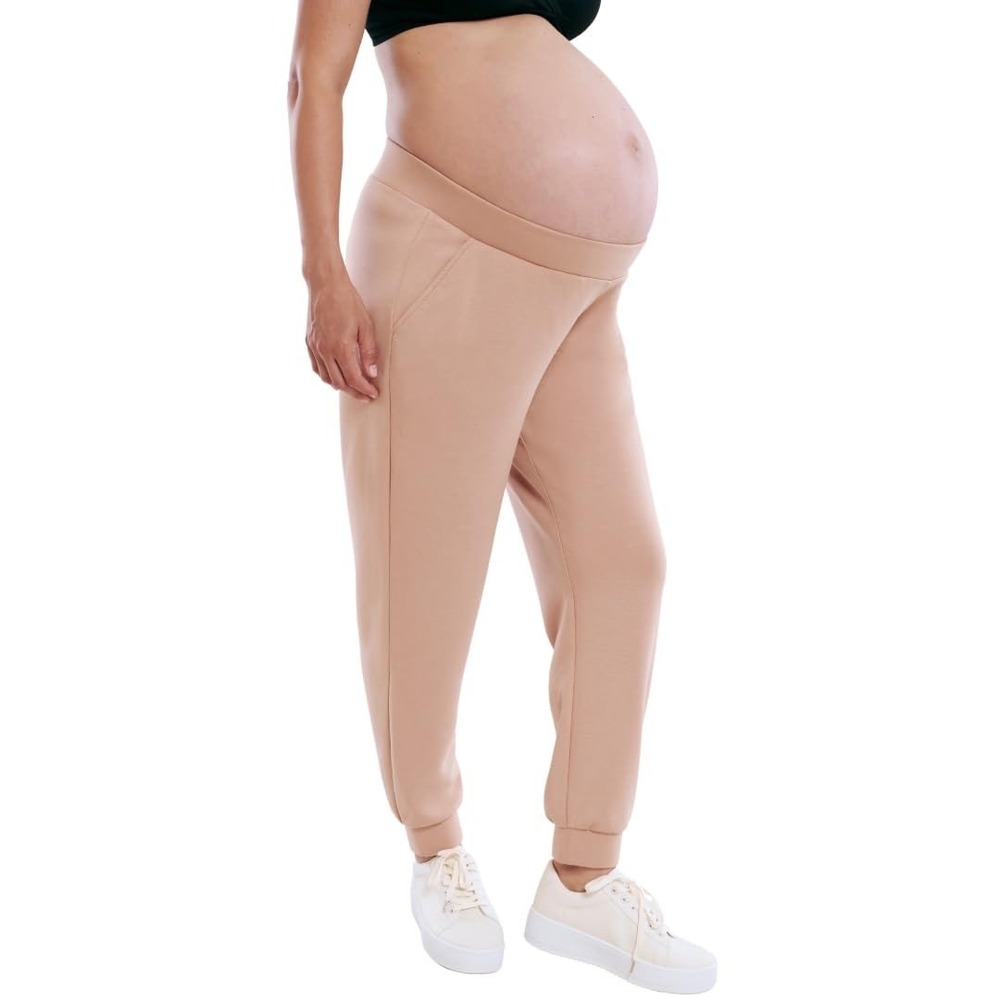 NWT Motherhood Maternity Scuba Joggers Underbelly Pocket Sweatpants XS